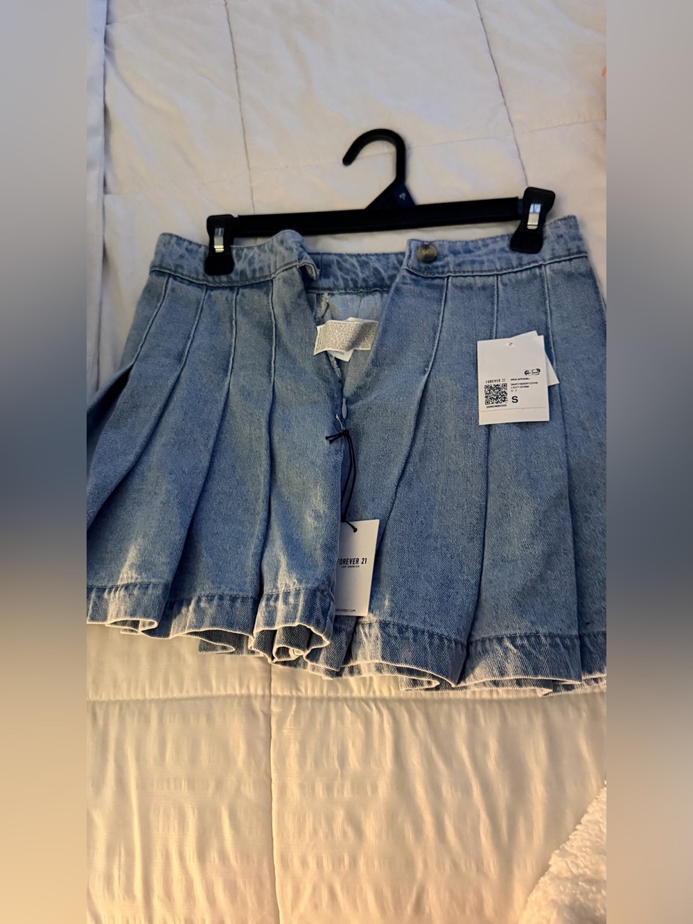 Light Blue Denim Skater Circle Skirt